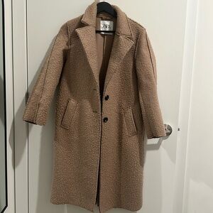 Soft Tan Zara Wool Coat